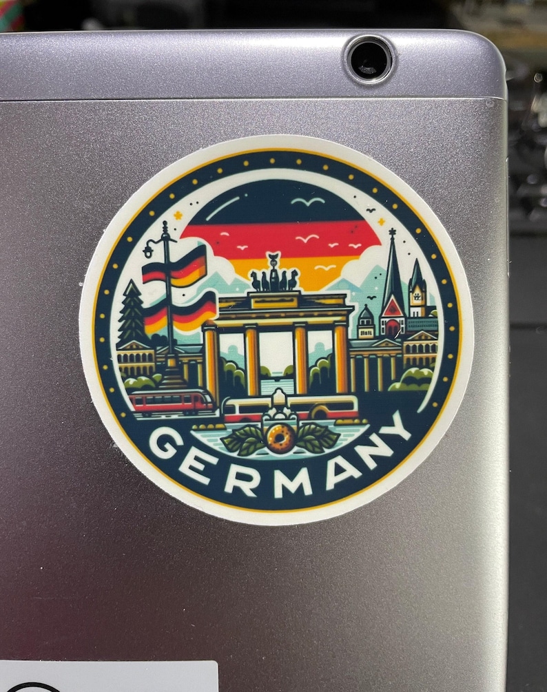 Germany Sticker Design Germany, Stickers, Weatherproof Sticker, Travel Journal, Suitcase ...