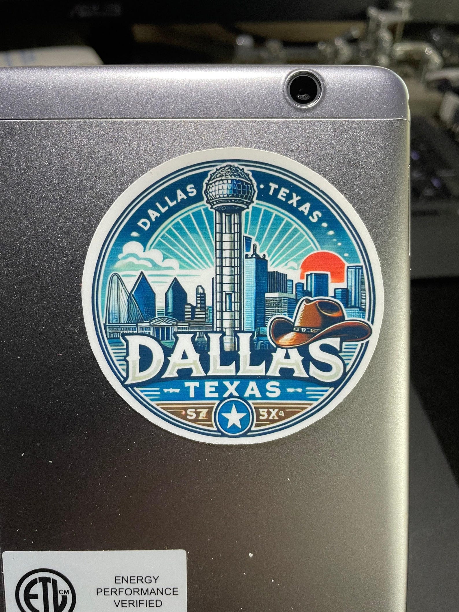 Dallas, Texas, Stickers, Weatherproof Sticker, Travel Journal, Suitcase ...