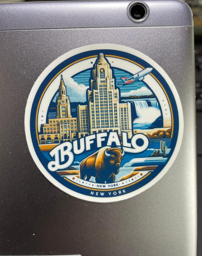 Buffalo, Stickers, Weatherproof Sticker, Travel Journal, Suitcase ...