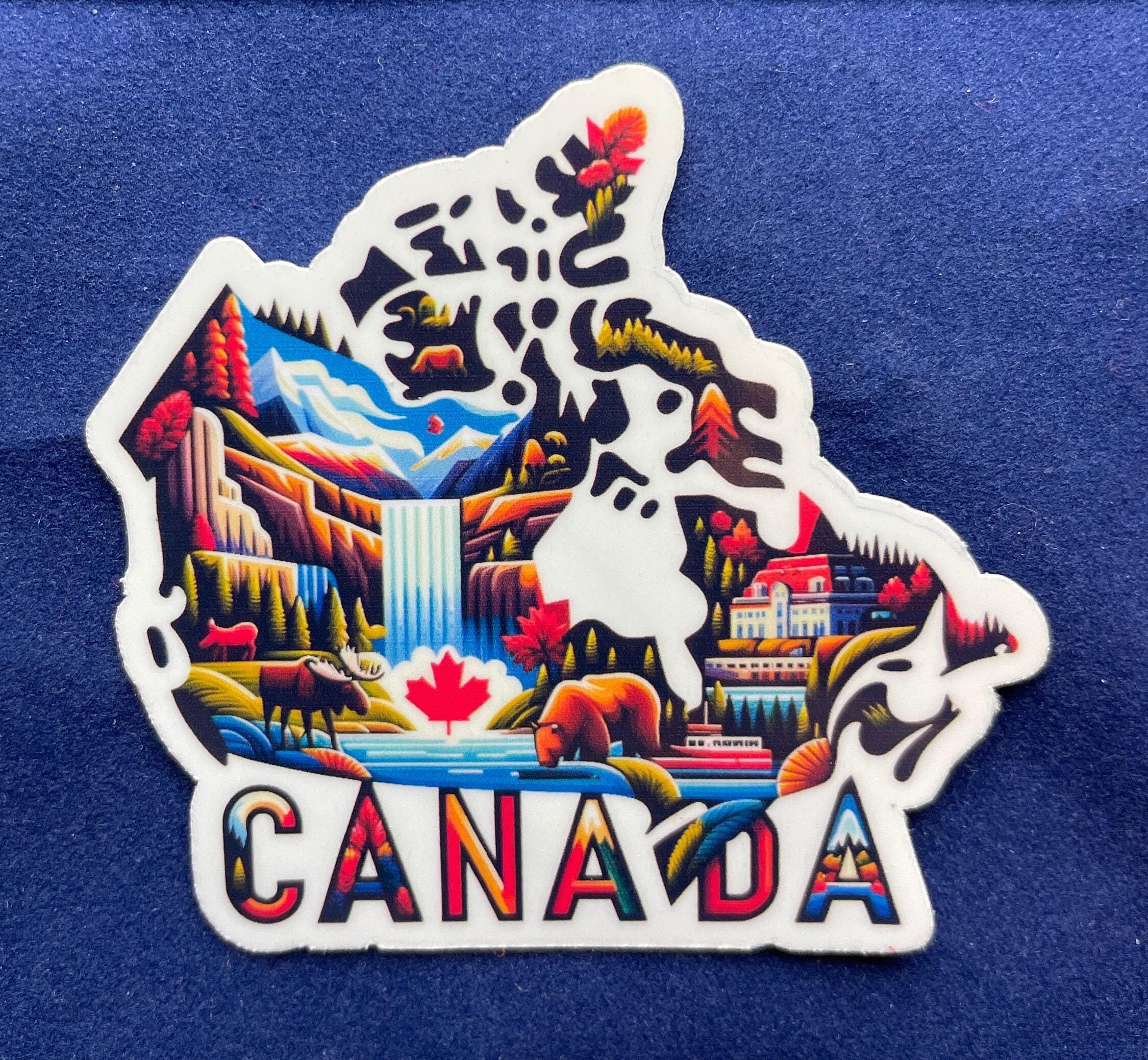Canada Travel Sticker, Weatherproof Vinyl Decal, Laptop, Camper Van - Etsy