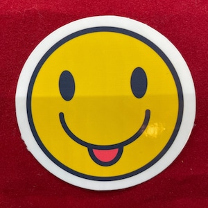 Emoji  | Emoji Sticker|  |  Tounge Out Emoji Sticker | Waterproof sticker |  Funny Emoji Sticker