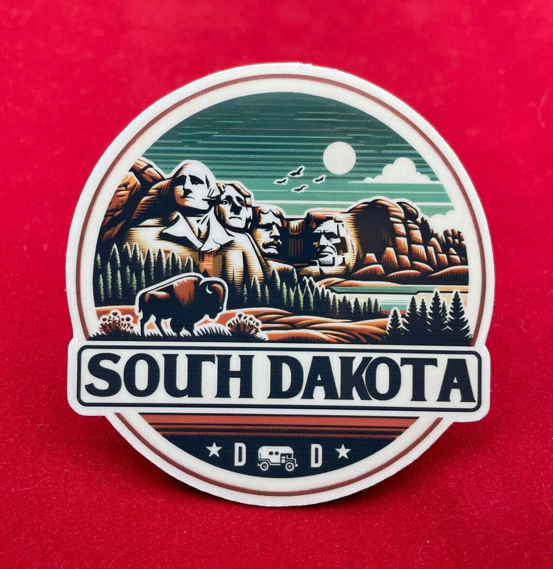South Dakota, Stickers, Weatherproof Sticker, Travel Journal, Suitcase ...