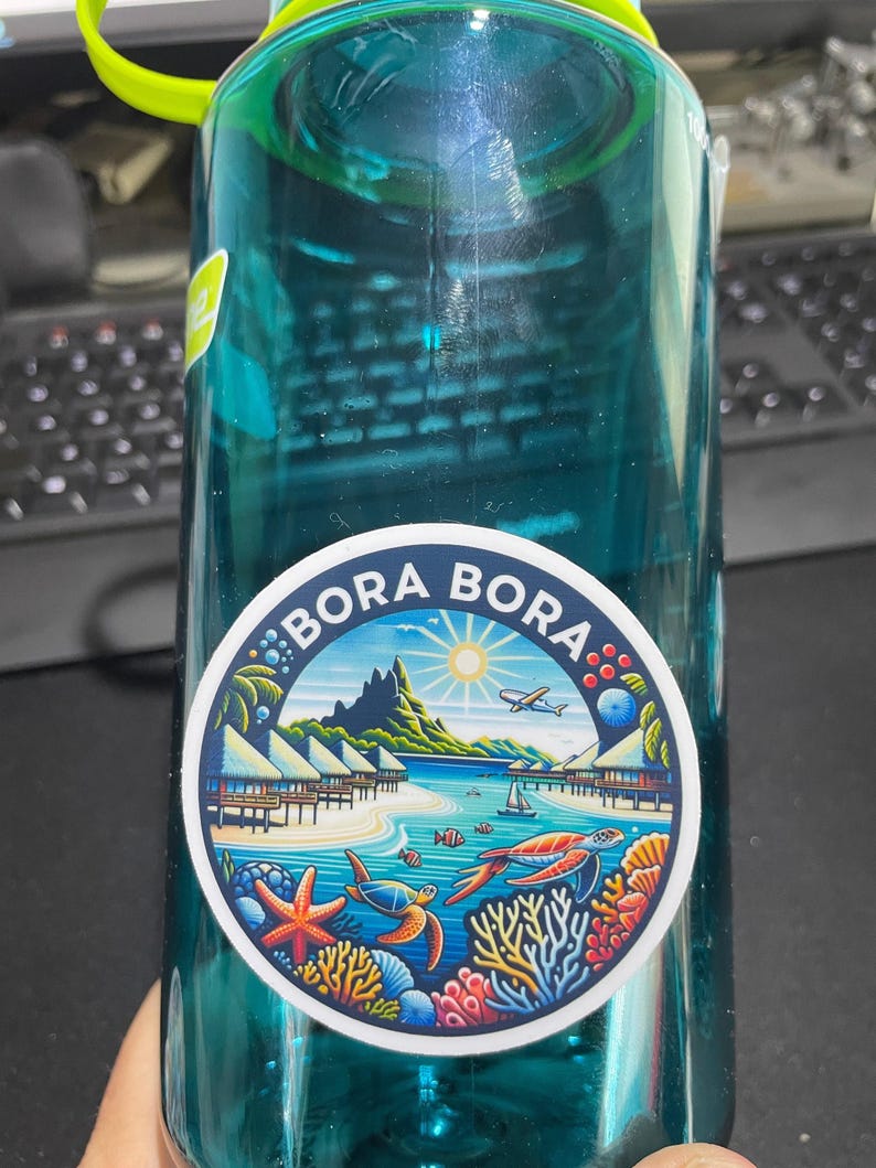 Bora Bora, Stickers, Weatherproof Sticker, Travel Journal, Suitcase ...
