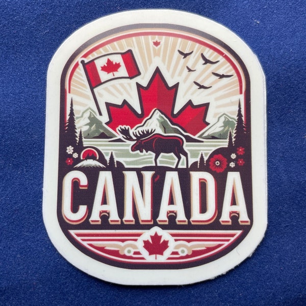 Canada | Canada Travel | Waterproof sticker | Vintage Travel Sticker | Suitcase Sticker | Canada  Decal 2