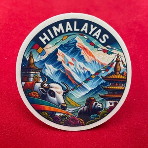 Himalayas, Stickers, Weatherproof Sticker, Travel Journal, Suitcase ...