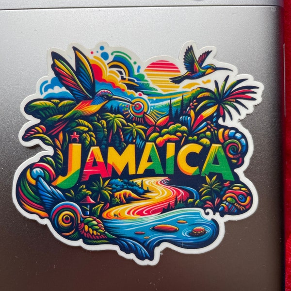 Jamaica | Jamaica Travel | Travel Decal | Waterproof sticker |  Jamaica Travel Sticker | Suitcase Sticker | Journal Sticker 1