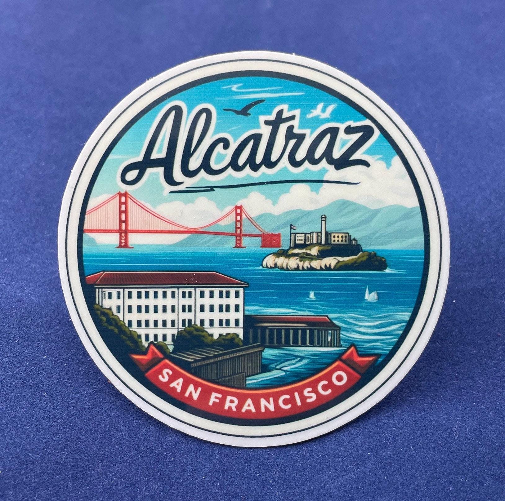 Alcatraz, San Francisco, Stickers, Weatherproof Sticker, Travel Journal ...