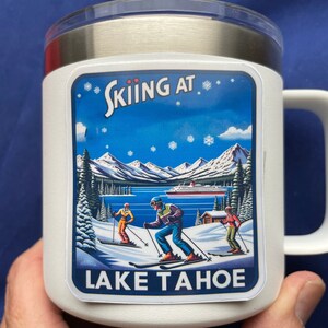 Lake Tahoe | Lake Tahoe Travel | Travel Decal | Waterproof sticker |  Lake Tahoe Travel Sticker | Journal Sticker | Tahoe Skiing
