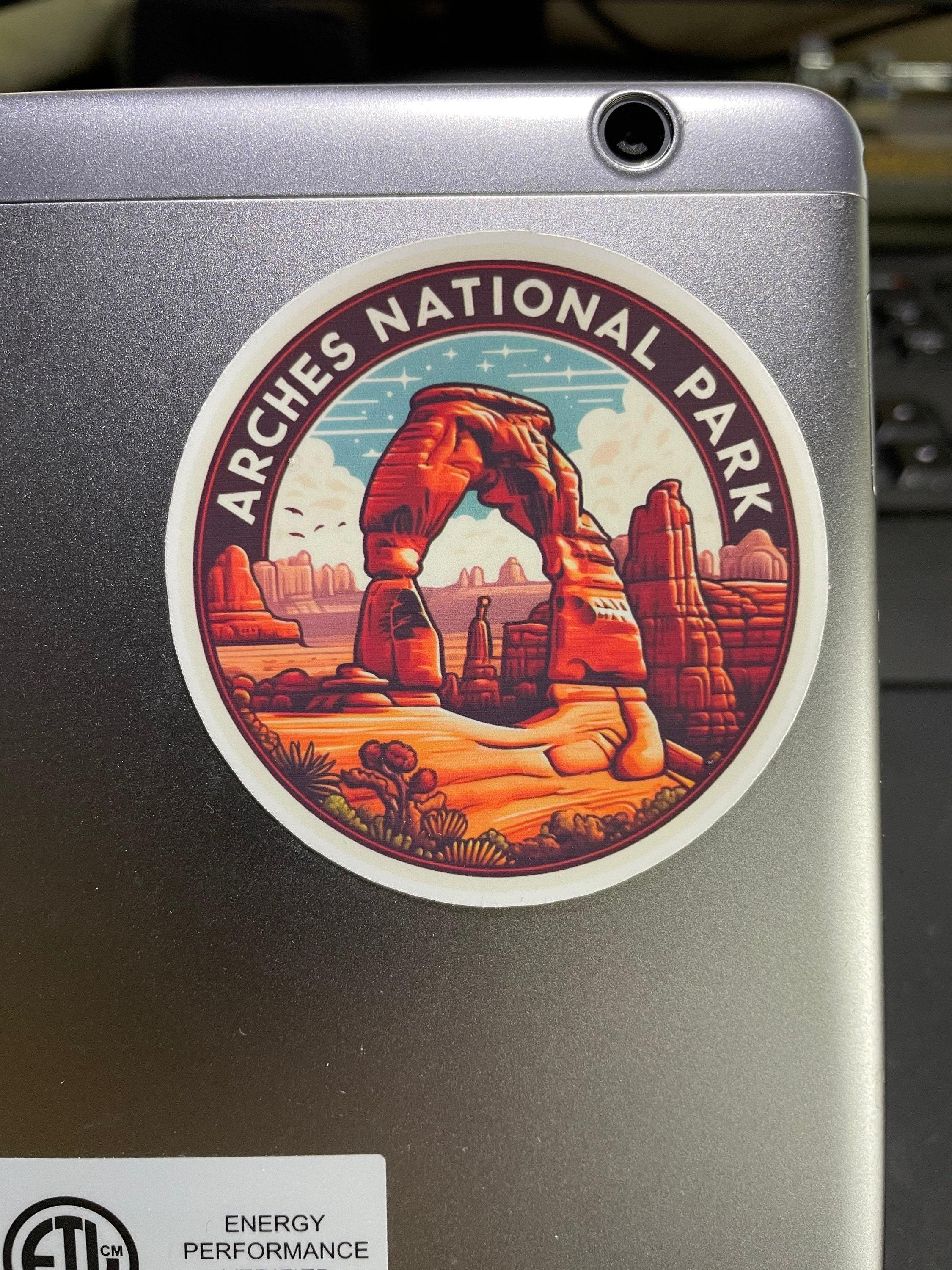 Arches, National Park, Stickers, Weatherproof Sticker, Travel Journal ...
