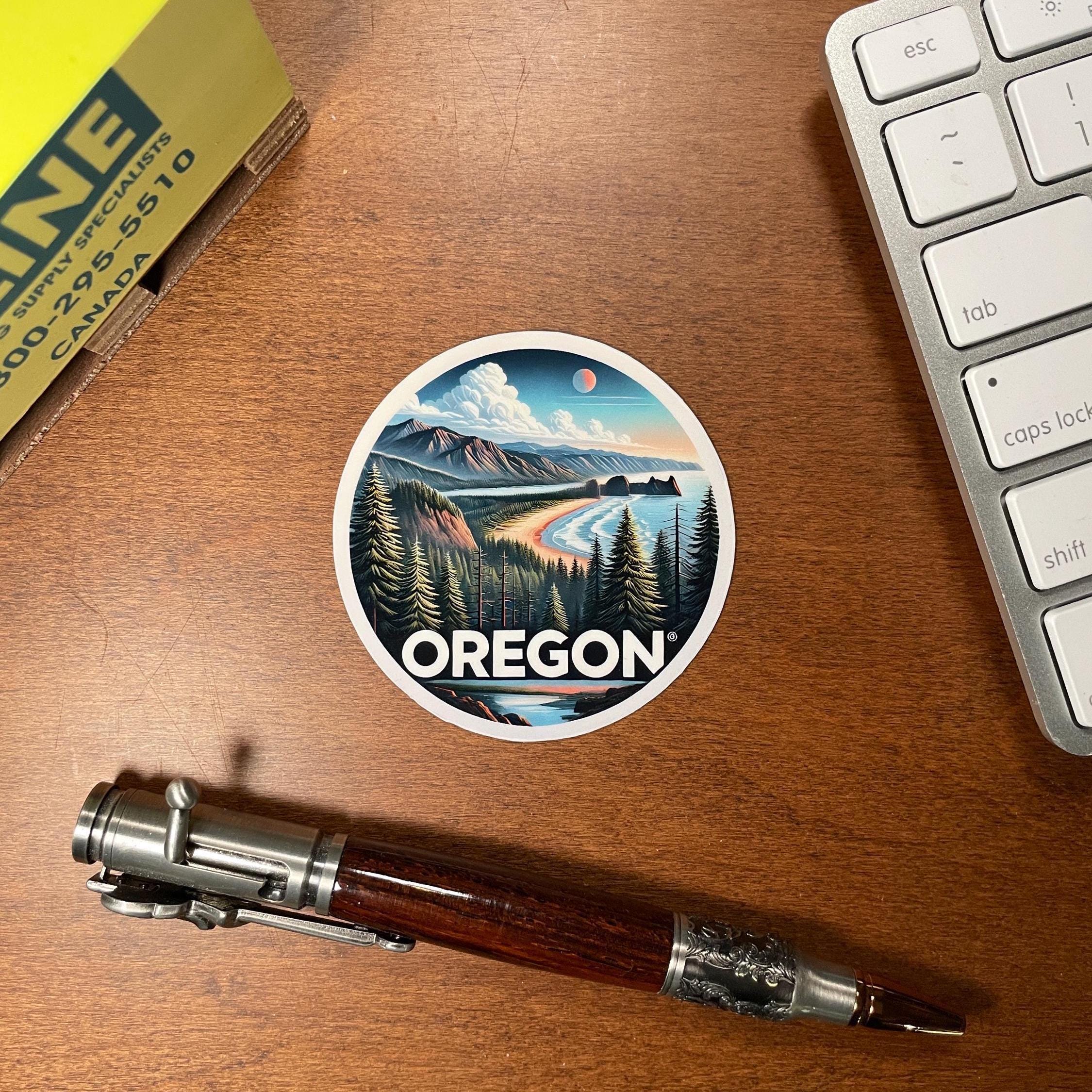 Oregon, Stickers, Weatherproof Sticker, Travel Journal, Suitcase ...