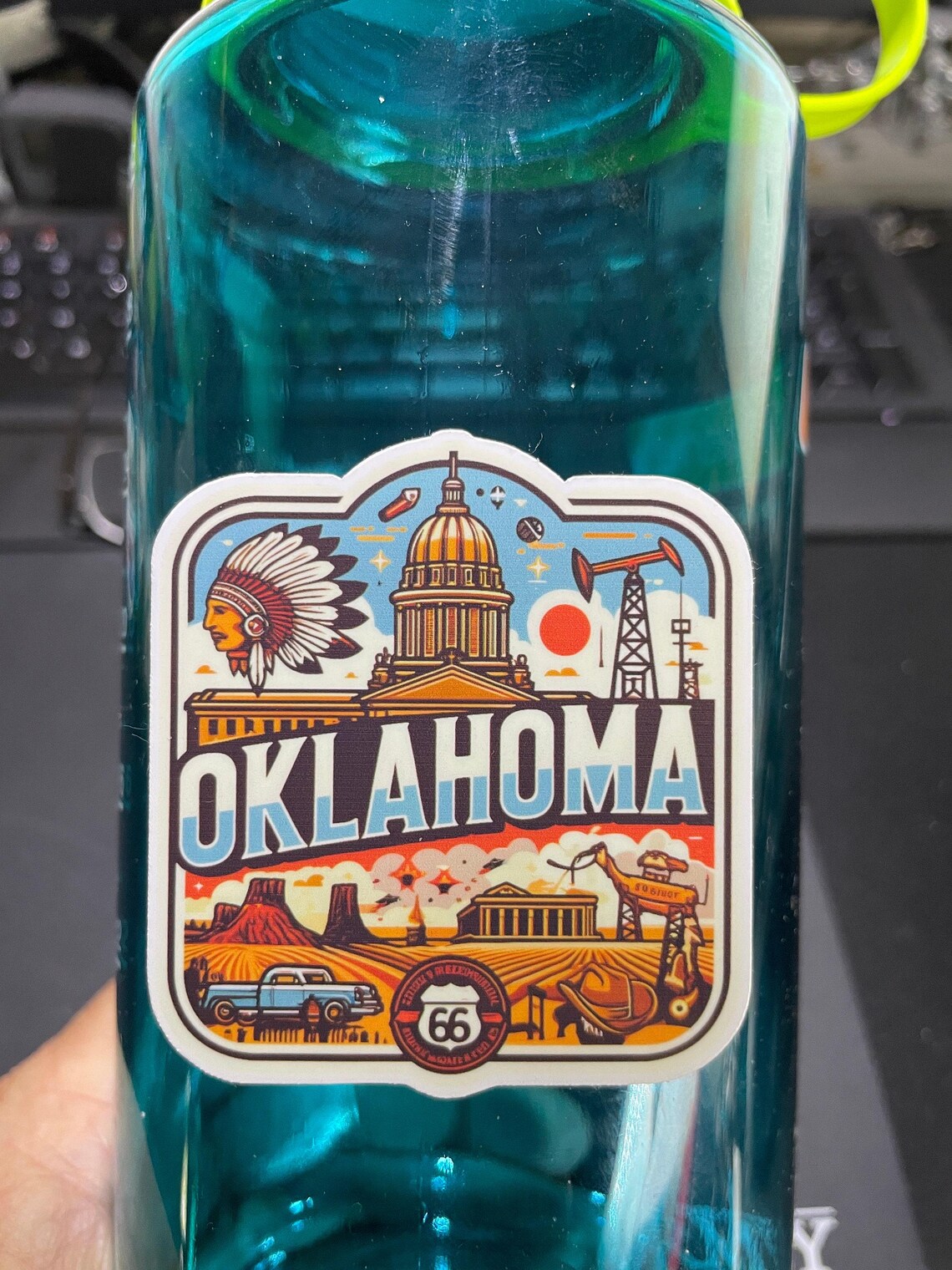Oklahoma, Stickers, Weatherproof Sticker, Travel Journal, Suitcase ...
