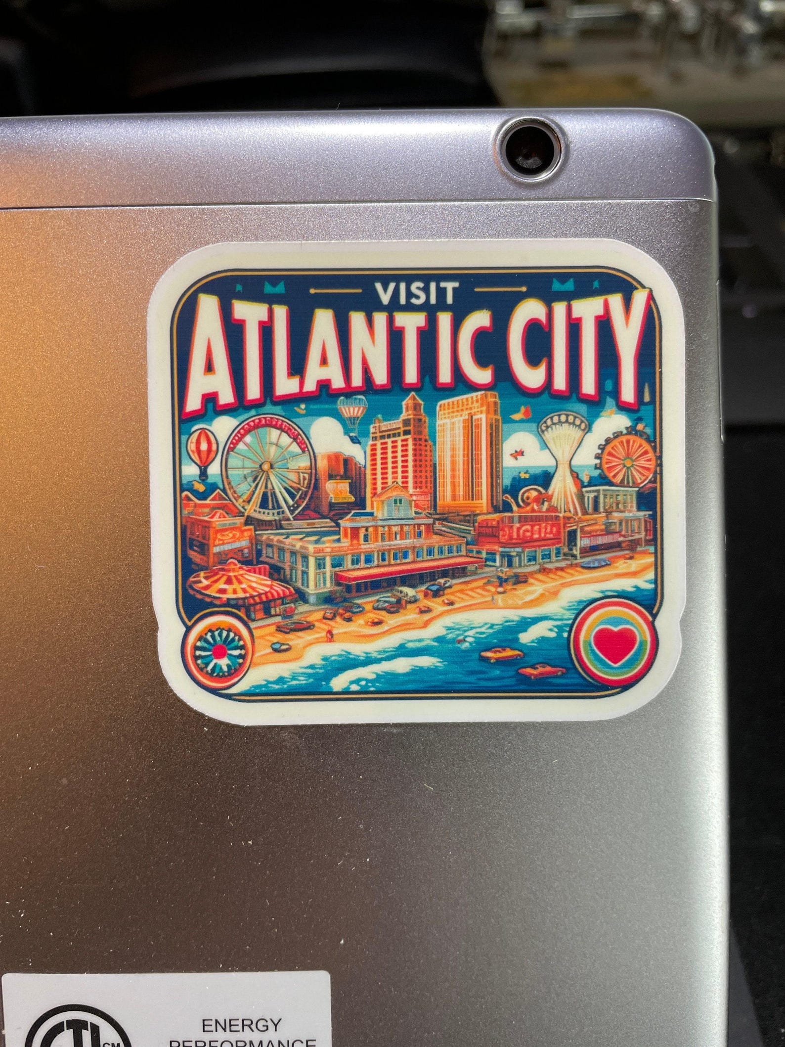 Atlantic City, Stickers, Weatherproof Sticker, Travel Journal, Suitcase ...