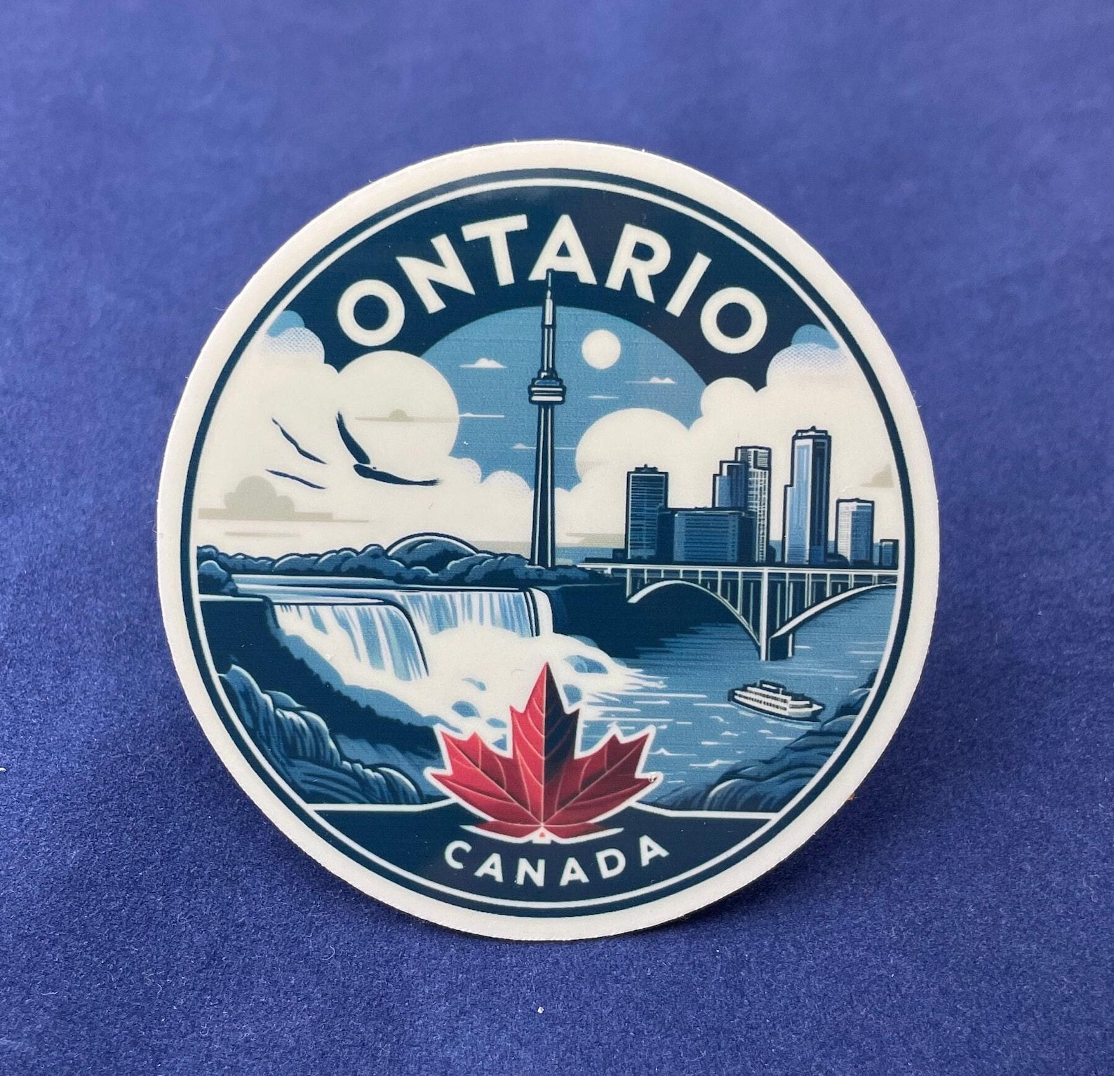 Ontario, Canada, Stickers, Weatherproof Sticker, Travel Journal ...