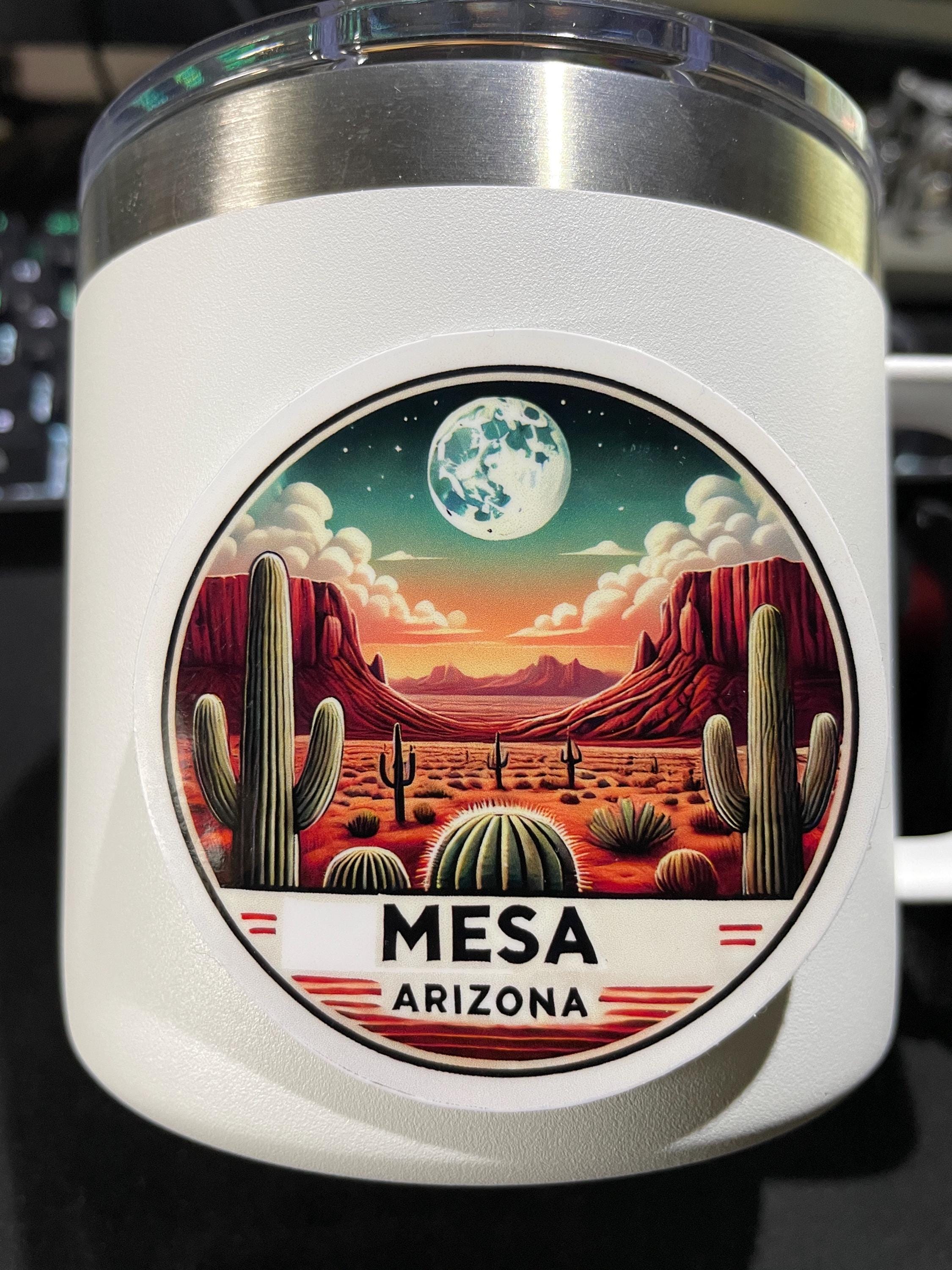 Mesa, Arizona, Stickers, Weatherproof Sticker, Travel Journal, Suitcase ...