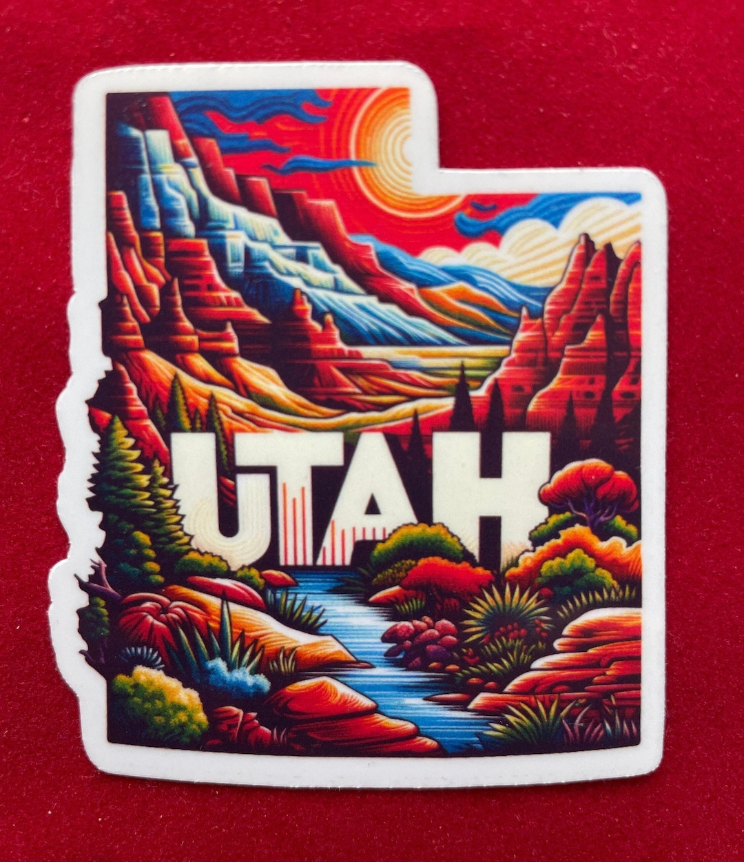 Utah Travel Sticker | Weatherproof Vinyl Decal - Etsy