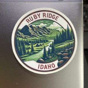 Ruby Ridge, Idaho, Stickers, Weatherproof Sticker, Travel Journal ...