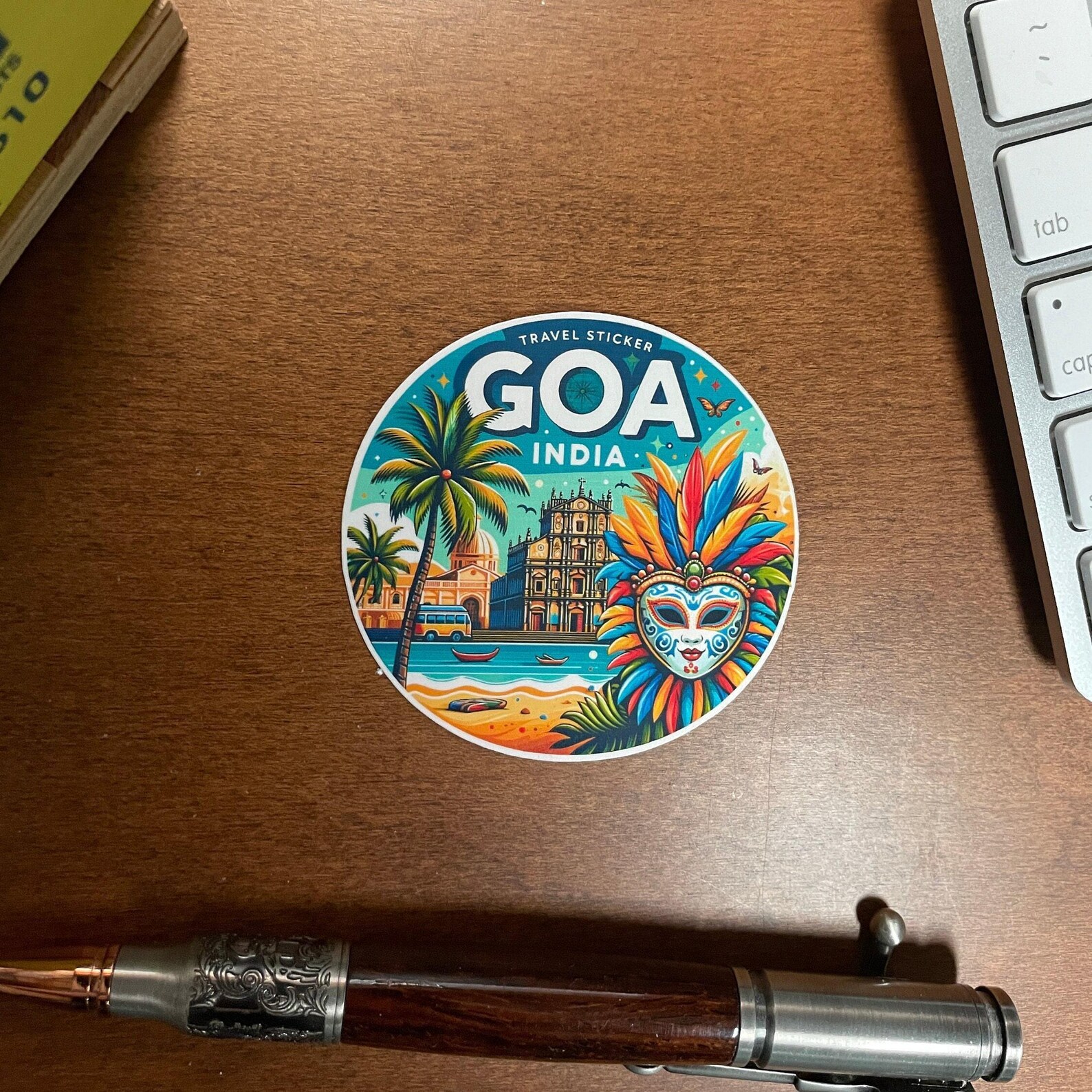Goa, India, Stickers, Weatherproof Sticker, Travel Journal, Suitcase ...