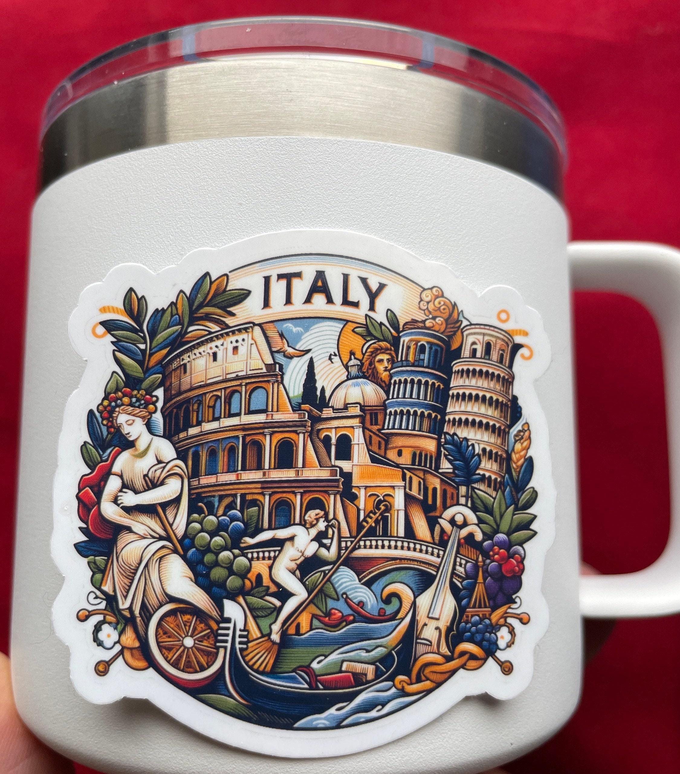 Italy | Italytravel | Waterproof Sticker | Vintage Travel Sticker ...