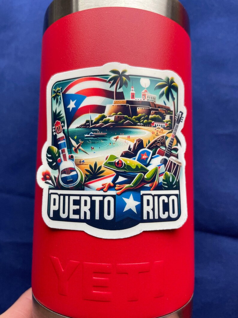 Puerto Rico Auto Sticker Puerto Rico | Puerto Rico Sticker| | Waterproof Sticker | Travel ...