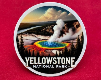 Yellowstone National Park | Yellowstone Travel | Travel Decal | Waterproof sticker |  Travel Sticker | Yellowstone  Decal 3