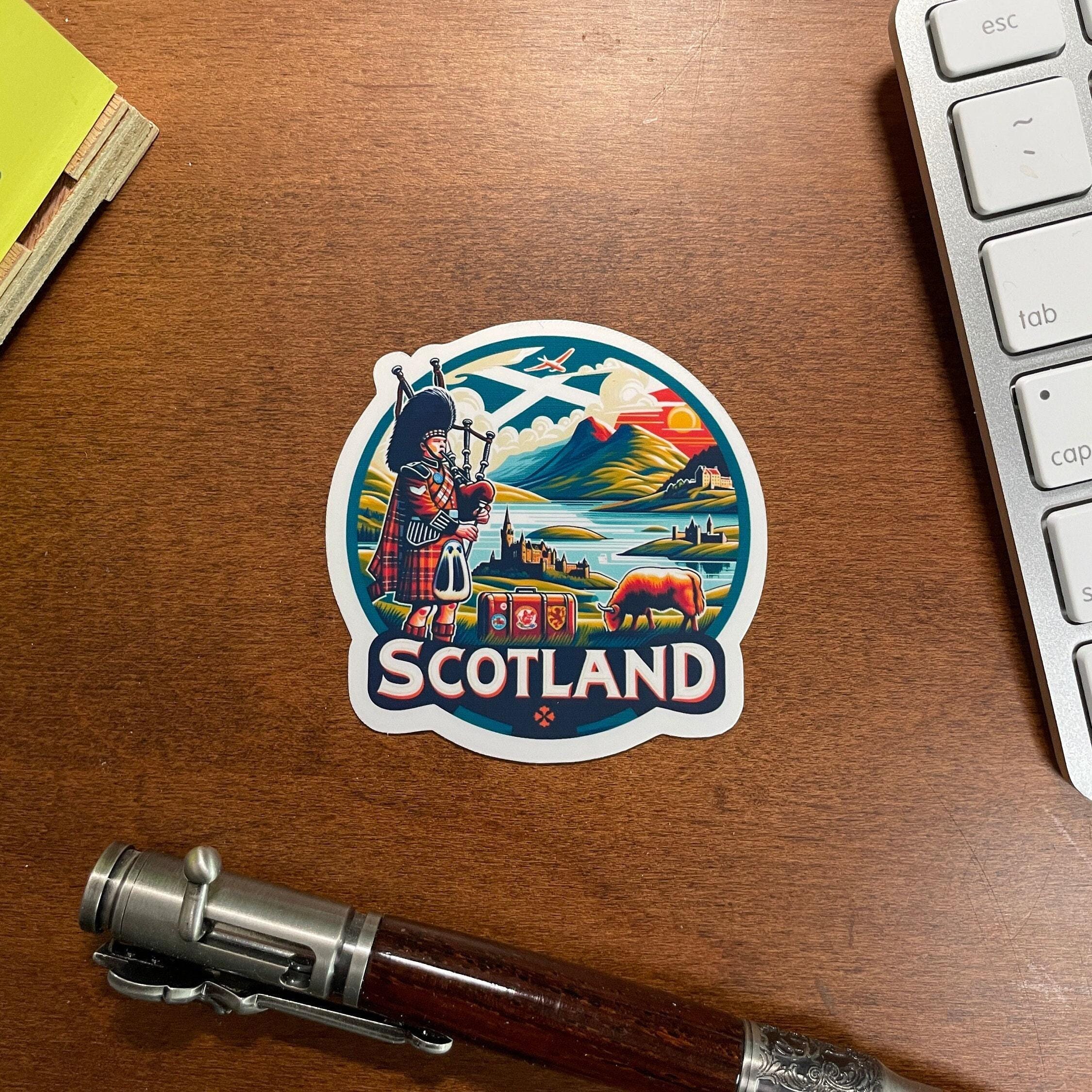 Scotland, Stickers, Weatherproof Sticker, Travel Journal, Suitcase ...