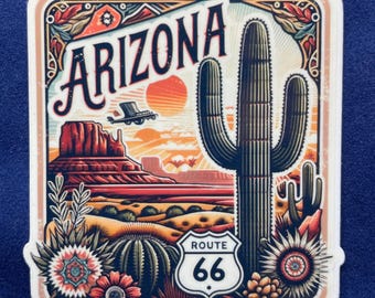 Arizona | Arizona Travel | Travel Decal | Waterproof sticker |  Arizona Travel Sticker | Journal Sticker | Arizona Sticker 3