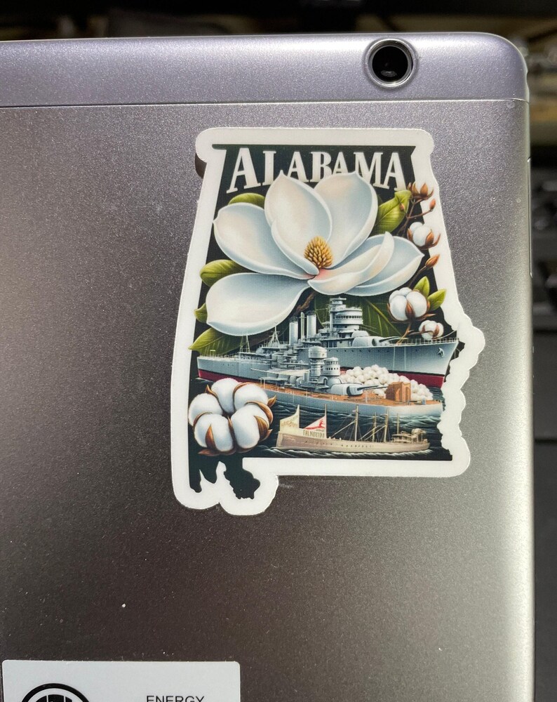 Alabama, Stickers, Weatherproof Sticker, Travel Journal, Suitcase ...