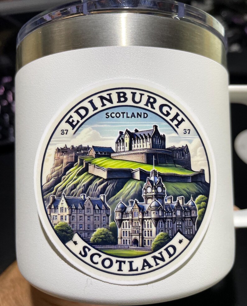 Resizable Scotland Sticker Edinburgh, Scotland, Stickers, Weatherproof Sticker, Travel Journal ...