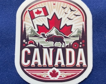 Canada | Canada Travel | Waterproof sticker | Vintage Travel Sticker | Suitcase Sticker | Canada  Decal 2