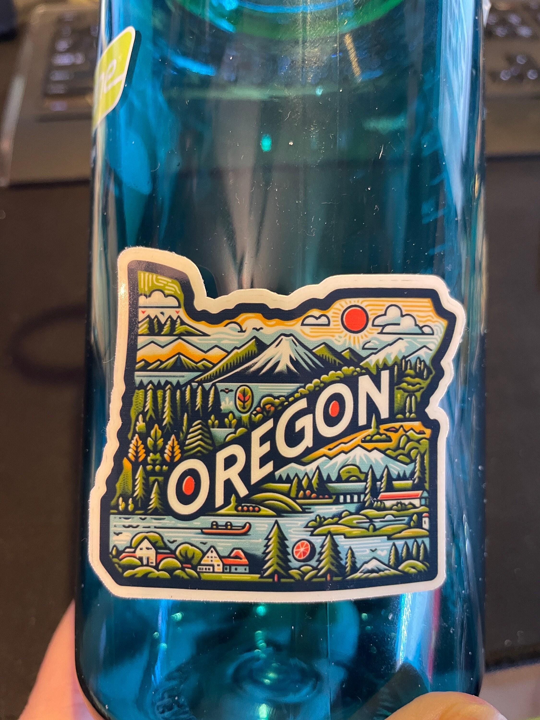 Oregon, Stickers, Weatherproof Sticker, Travel Journal, Suitcase ...