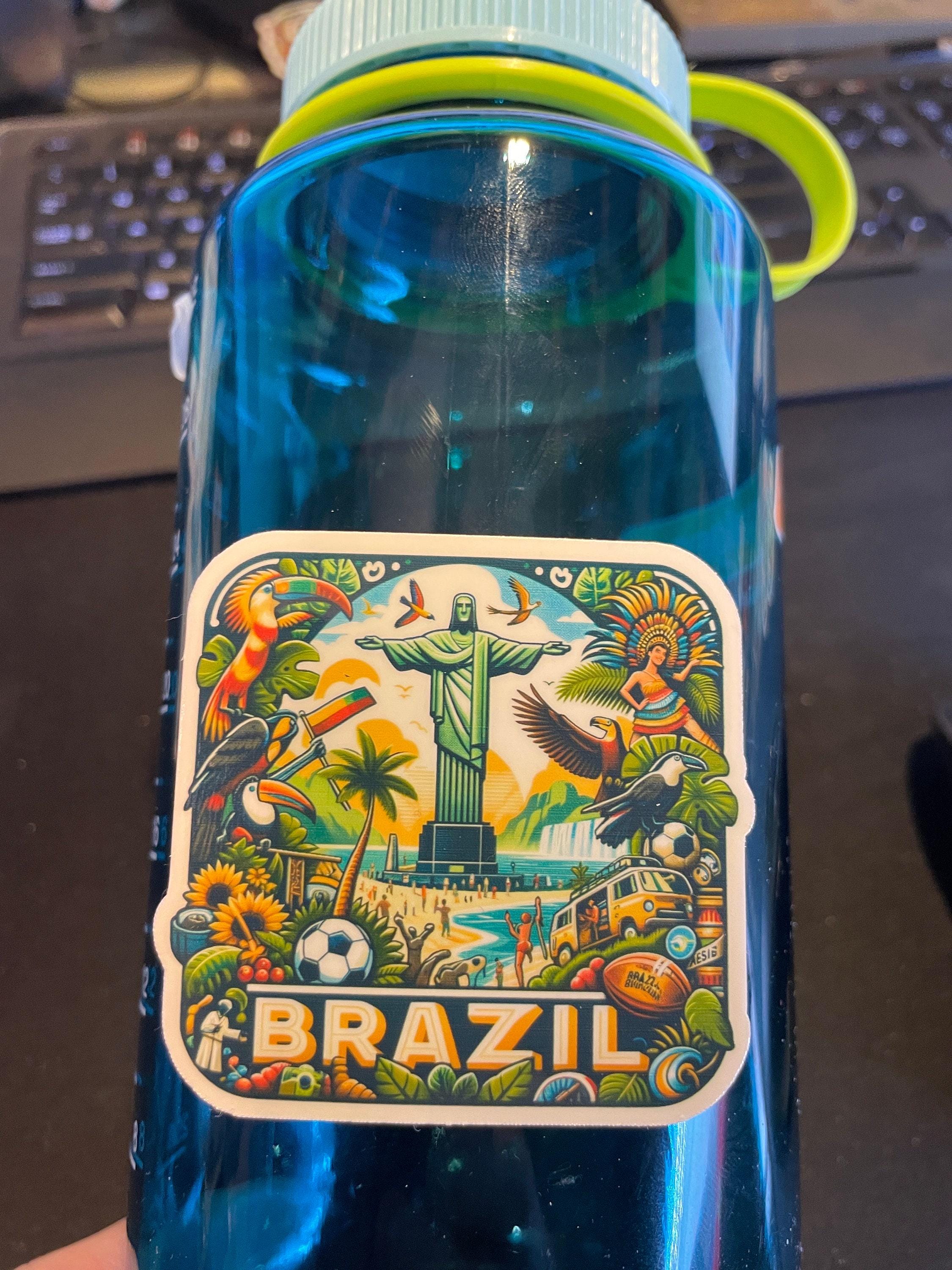 Brazil Travel Sticker, Waterproof Vinyl Decal - Etsy