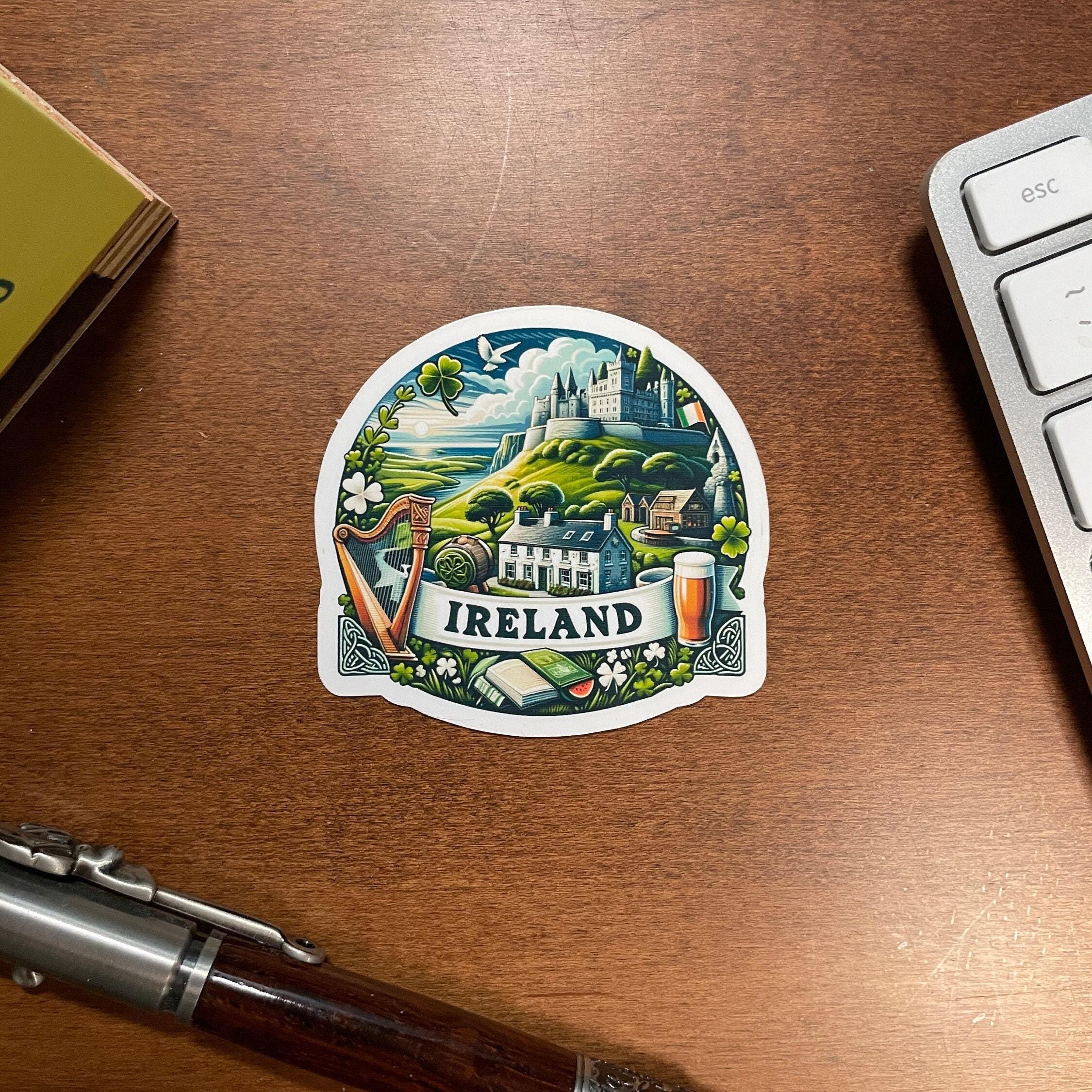 Ireland Travel Sticker, Weatherproof Vinyl, Celtic Culture - Etsy
