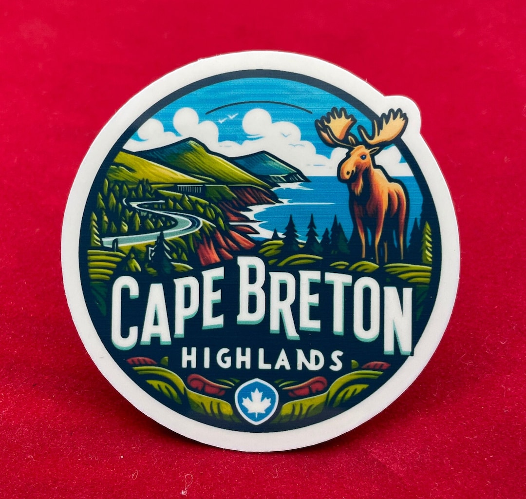 Cape Breton Highlands,nova Scotia, Stickers, Weatherproof Sticker ...