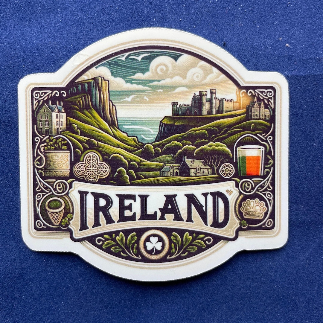 Ireland | Ireland Travel | Travel Decal | Waterproof Sticker | Travel ...