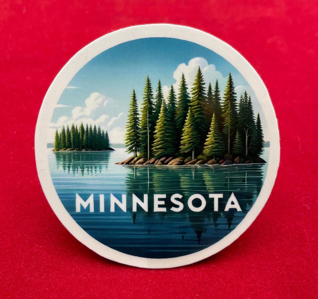 Mn Tags Sticker Minnesota, Stickers, Weatherproof Sticker, Travel Journal, Suitcase ...