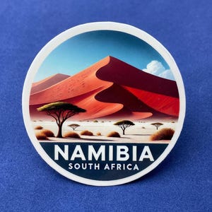 Namibia, South Africa, Weatherproof Sticker,  Travel Journal, Suitcase Sticker, Luggage Stickers, Die Cut Stickers, 1