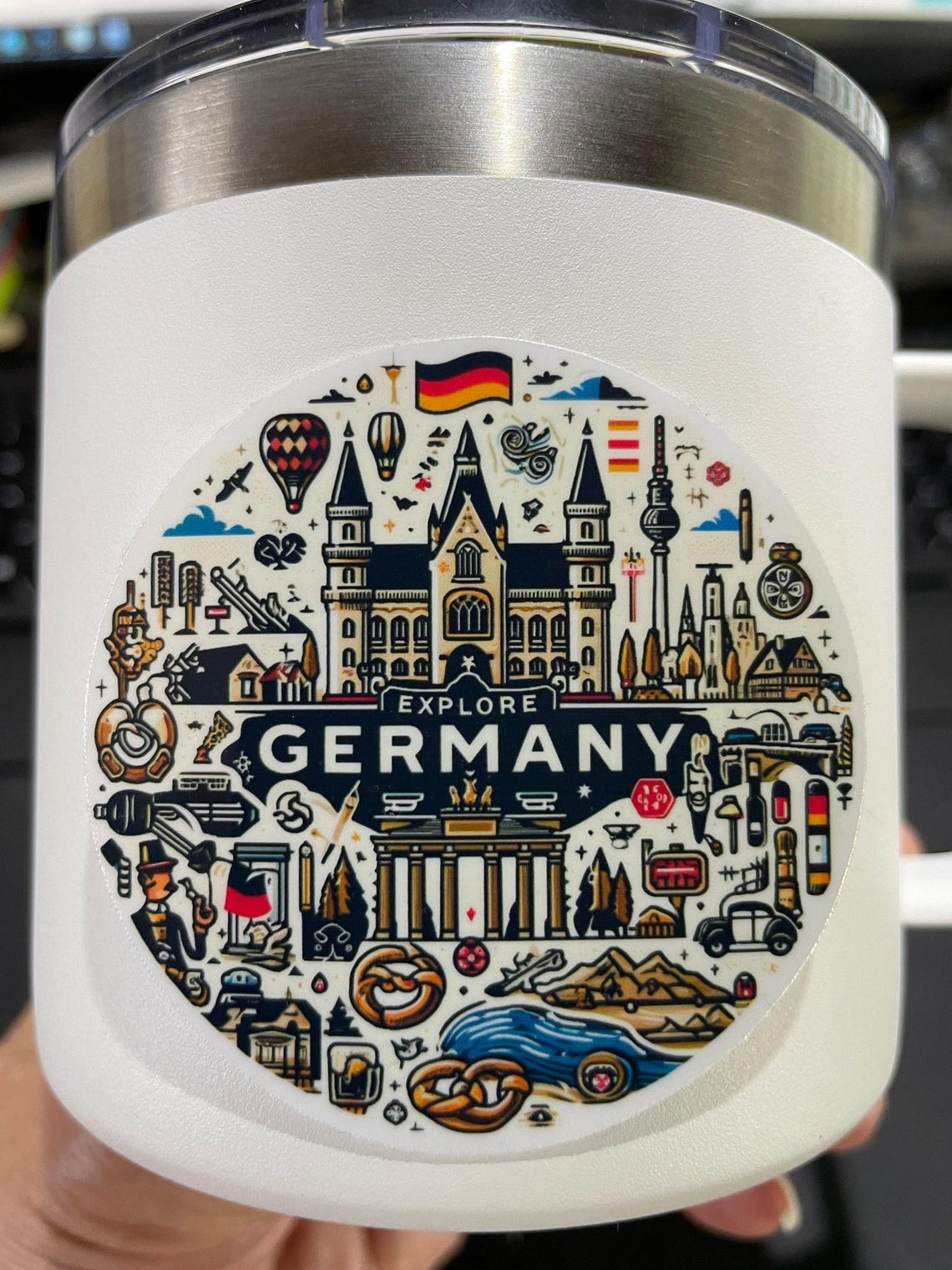 Germany Sticker Design Germany, Stickers, Weatherproof Sticker, Travel Journal, Suitcase ...