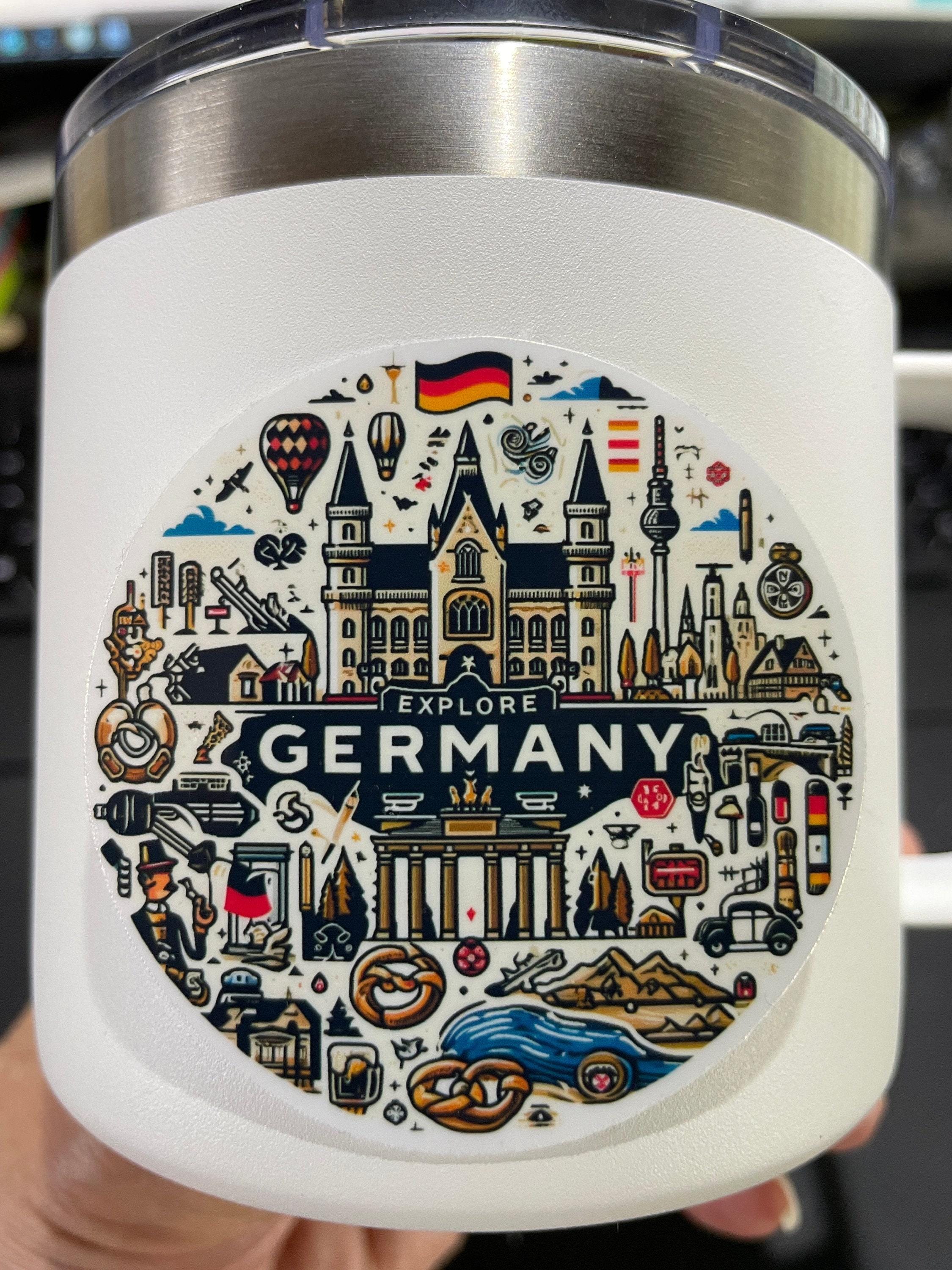 Germany Decal Sticker Germany, Stickers, Weatherproof Sticker, Travel Journal, Suitcase ...
