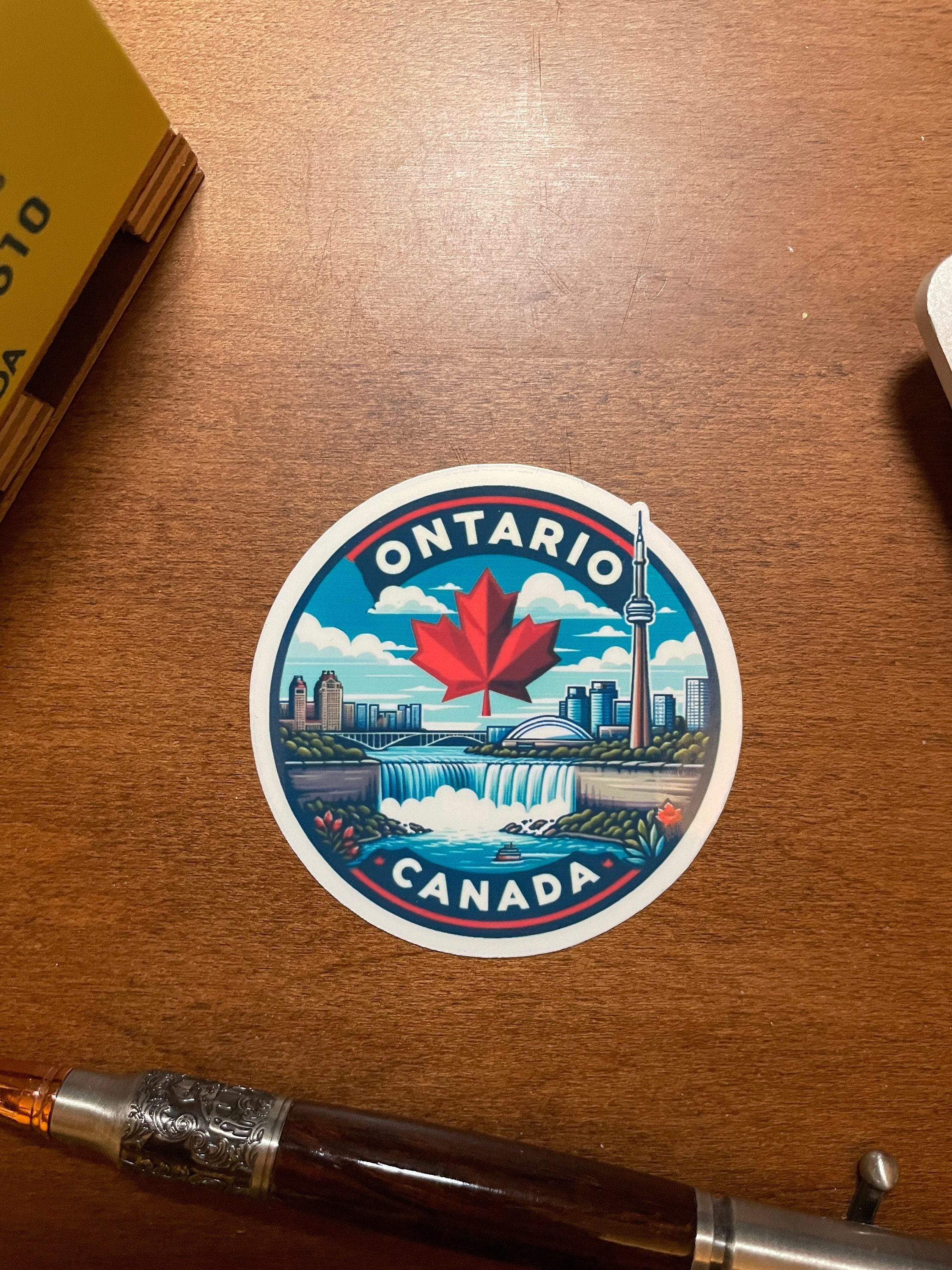 Ontario, Canada, Stickers, Weatherproof Sticker, Travel Journal ...