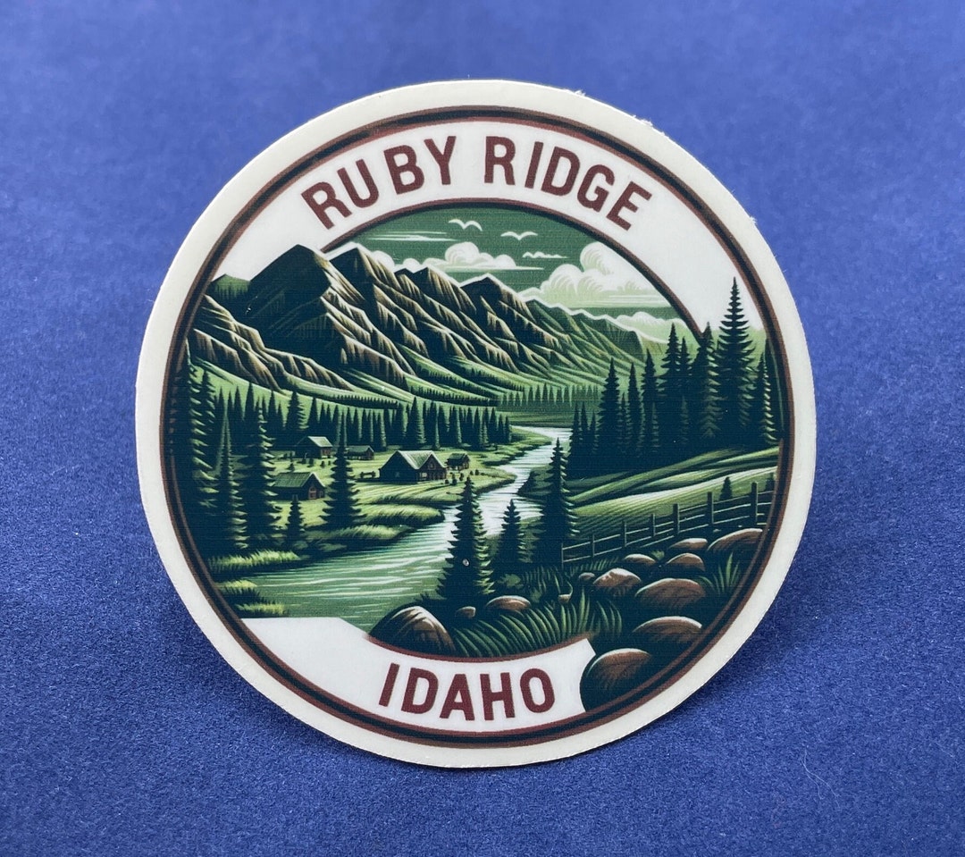 Ruby Ridge, Idaho, Stickers, Weatherproof Sticker, Travel Journal ...