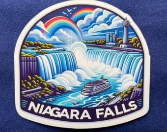 Niagara Falls | Niagara Falls Travel |   | Waterproof sticker | Vintage Travel Sticker | Suitcase Sticker | Niagara Falls  Decal