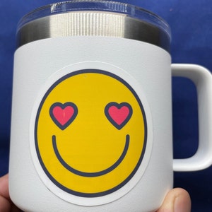 Emoji  | Emoji Sticker| In Love |  Love Emoji Sticker | Waterproof sticker |  In Love Emoji Sticker