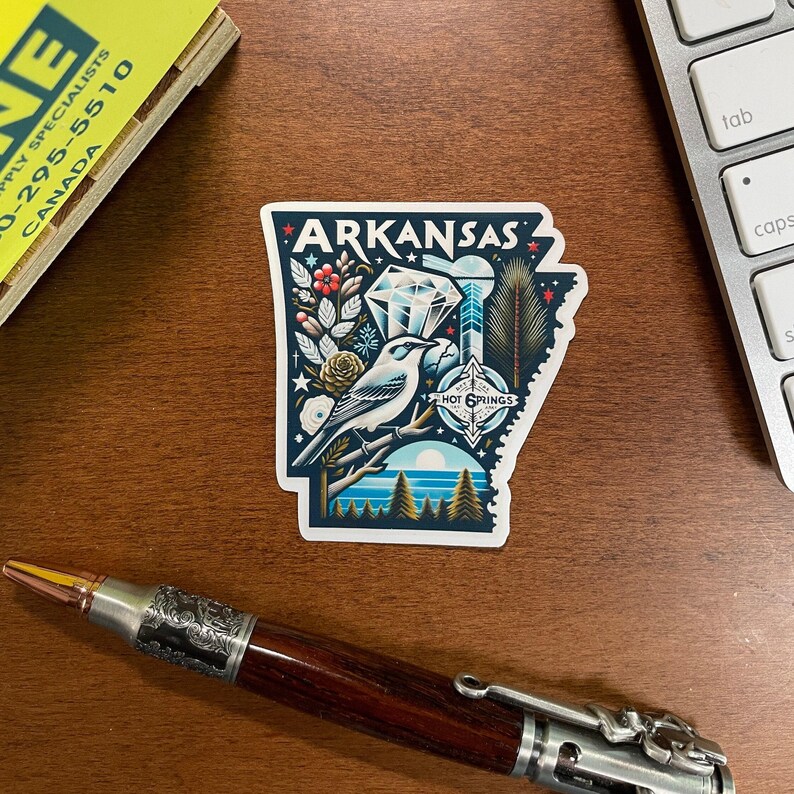 Arkansas Native Sticker Arkansas, Stickers, Weatherproof Sticker, Travel Journal, Suitcase ...