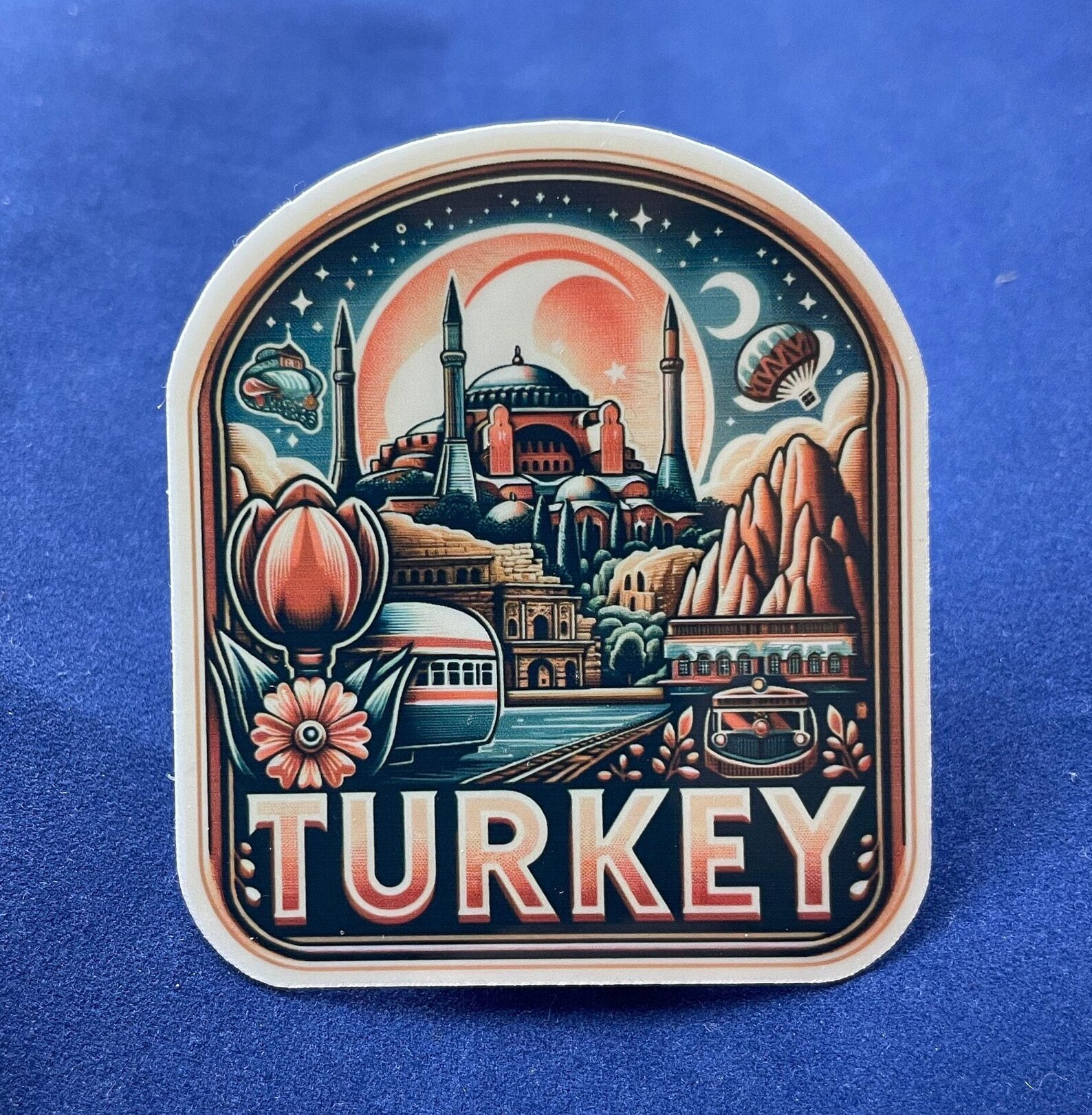 Pattern Sticker Turkey Turkey, Stickers, Weatherproof Sticker, Travel Journal, Suitcase ...