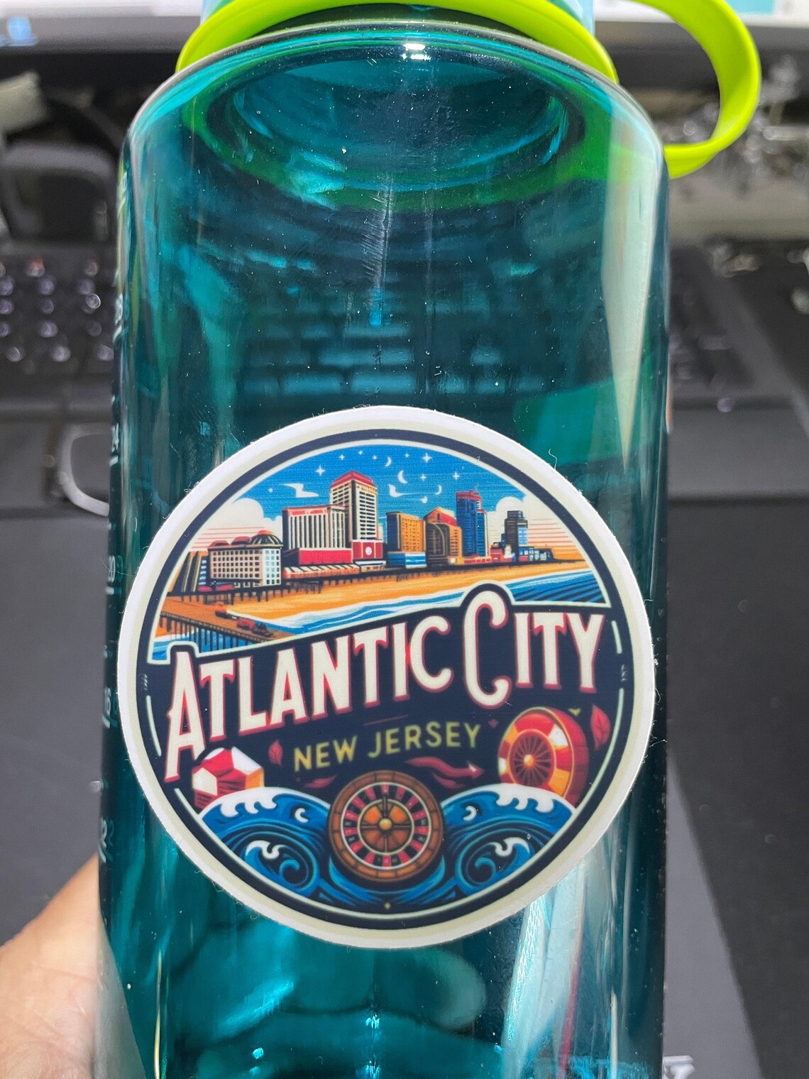 Atlantic City, Stickers, Weatherproof Sticker, Travel Journal, Suitcase ...