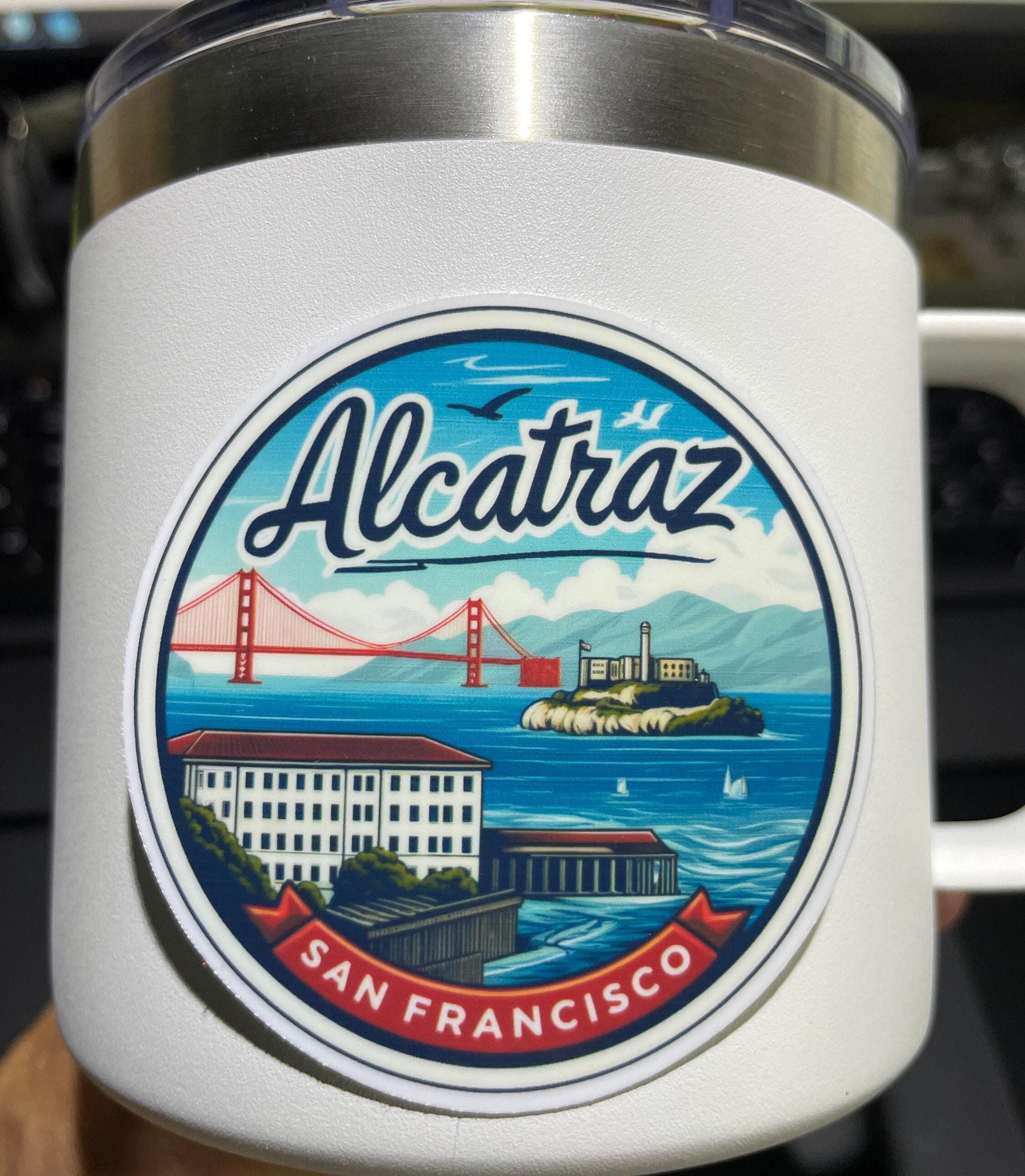 Alcatraz, San Francisco, Stickers, Weatherproof Sticker, Travel Journal ...