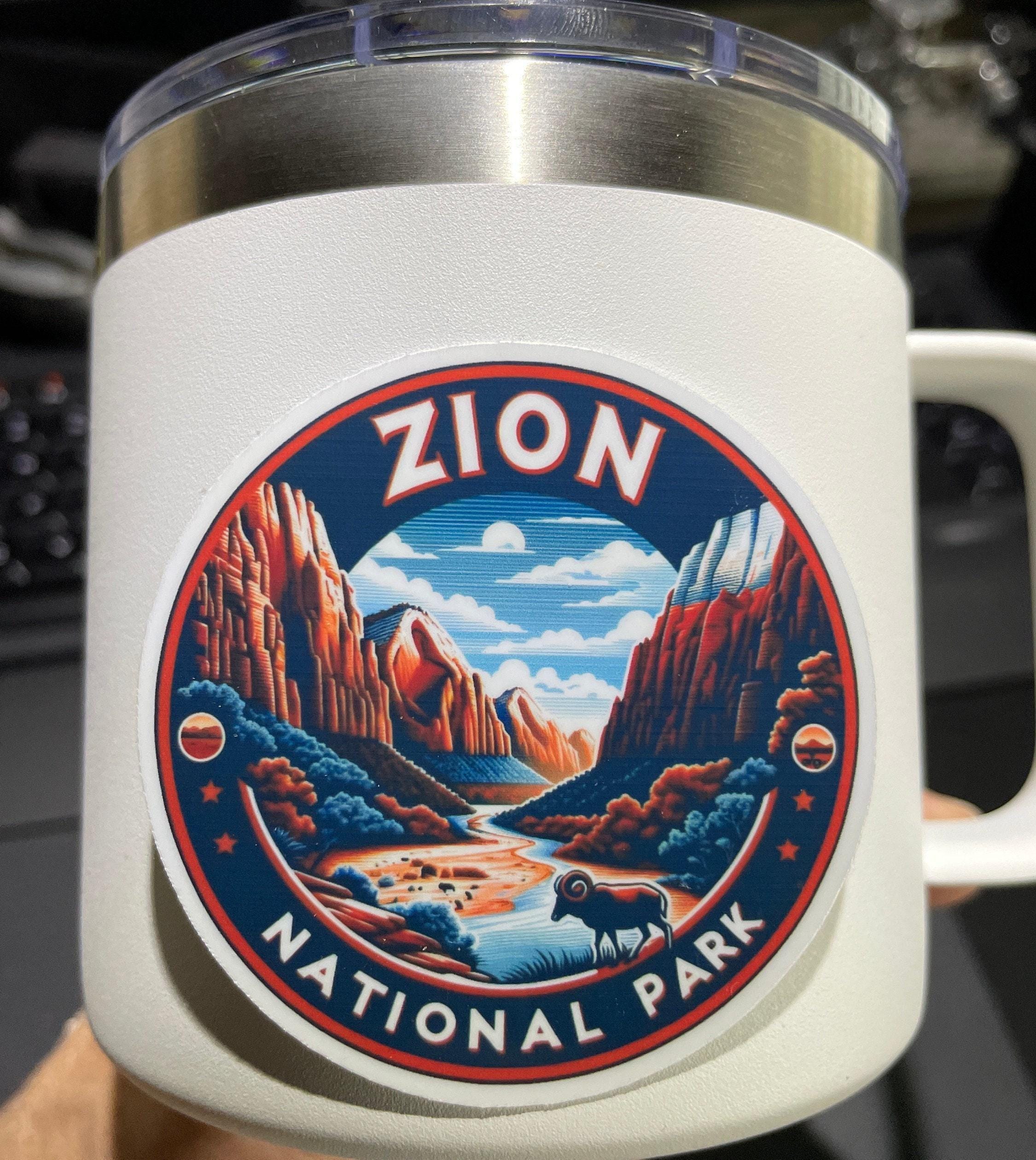 Zion National Park, Stickers, Weatherproof Sticker, Travel Journal ...