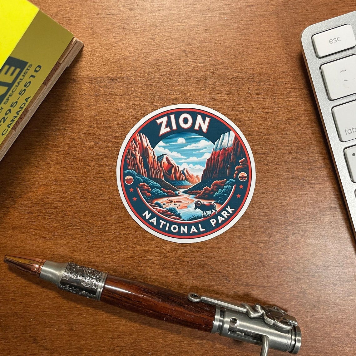 Zion National Park, Stickers, Weatherproof Sticker, Travel Journal ...