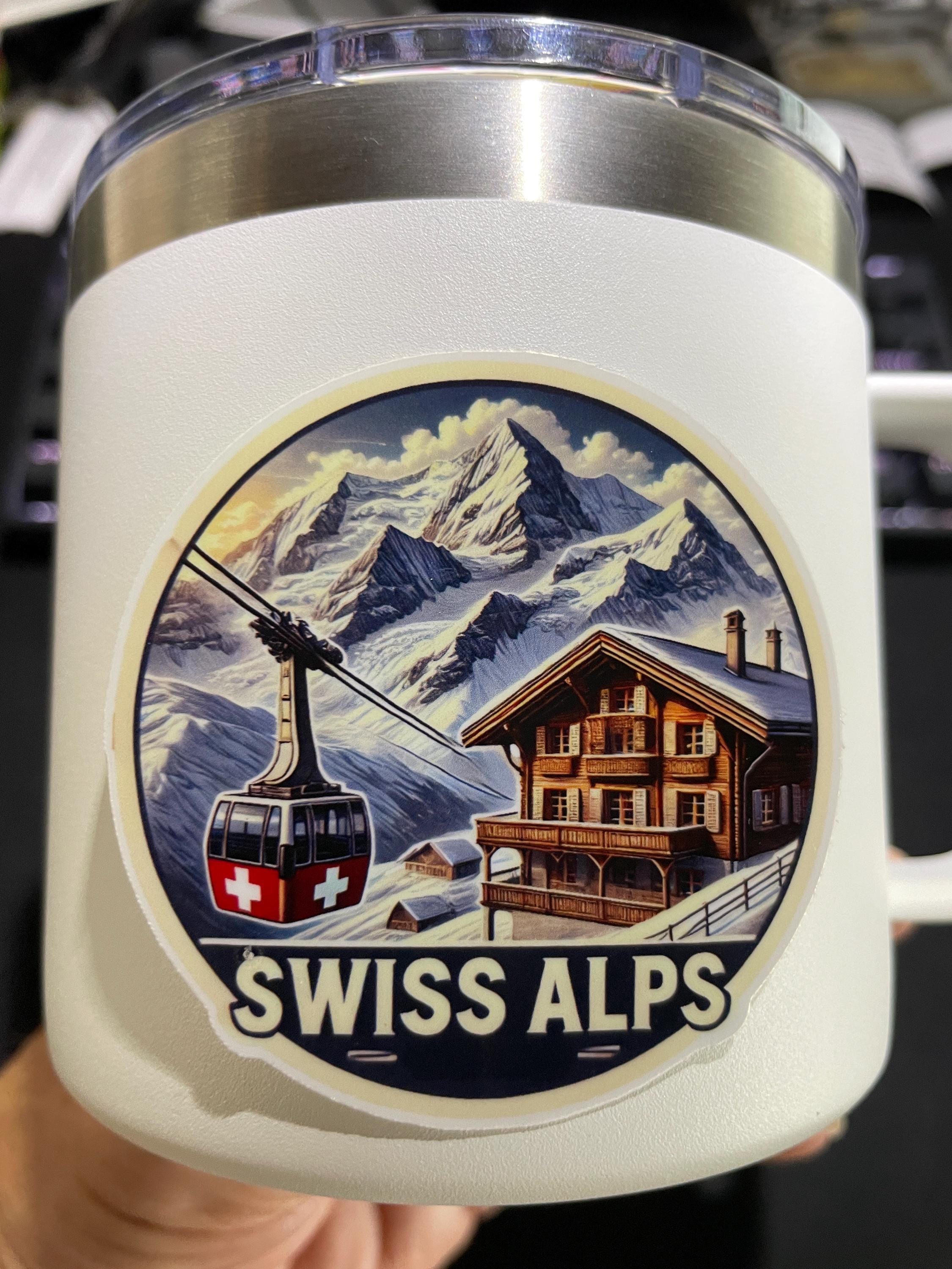 Swiss Alps, Stickers, Weatherproof Sticker, Travel Journal, Suitcase ...
