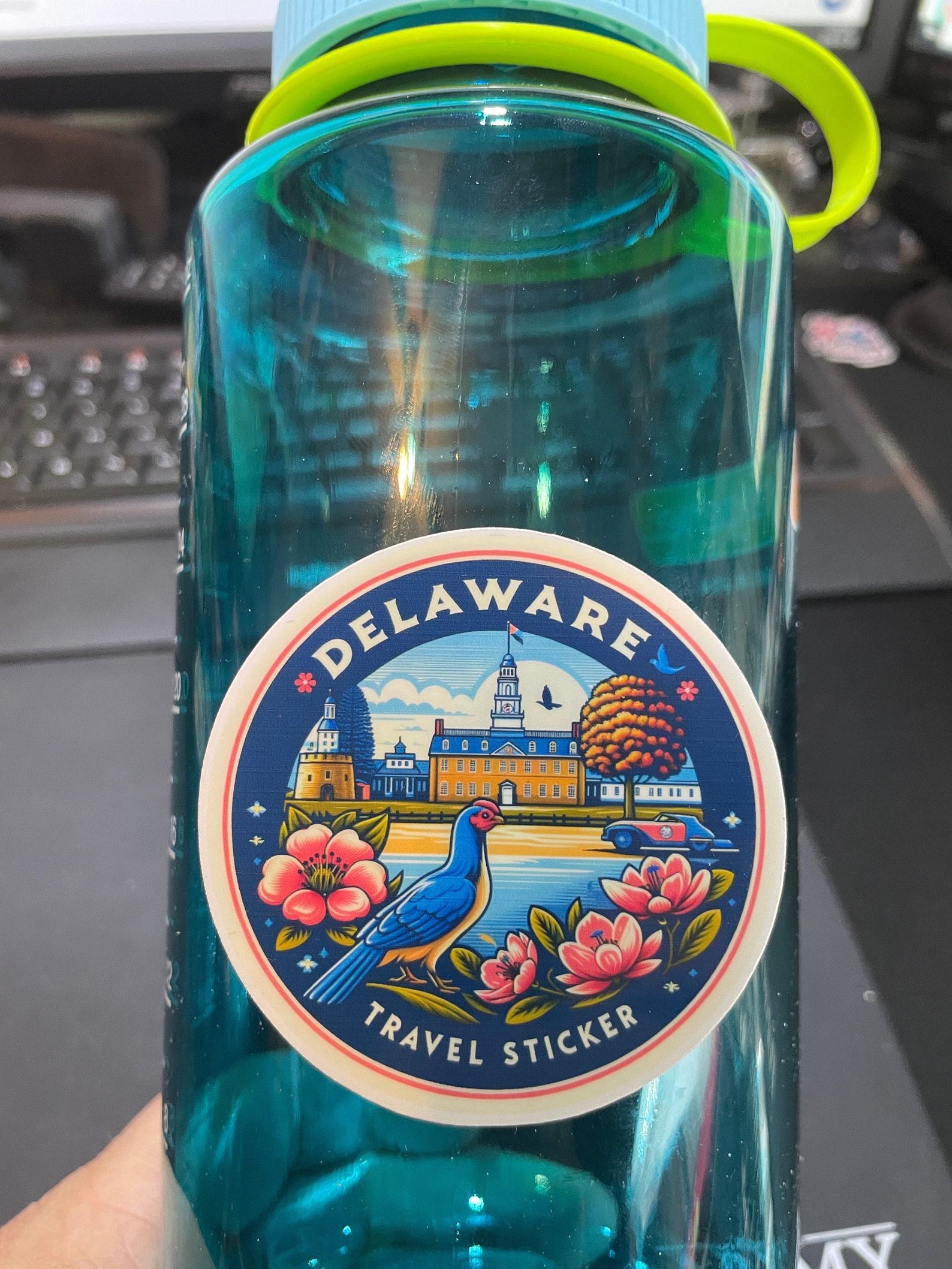 Delaware, Stickers, Weatherproof Sticker, Travel Journal, Suitcase ...